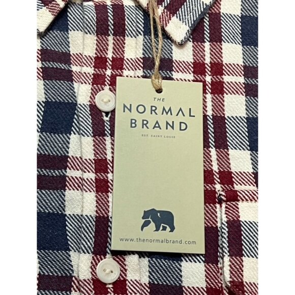 Normal Brand Men Mountain Overshirt Plaid Flannel Long Sleeve Size XXL New NWT - Picture 2 of 6